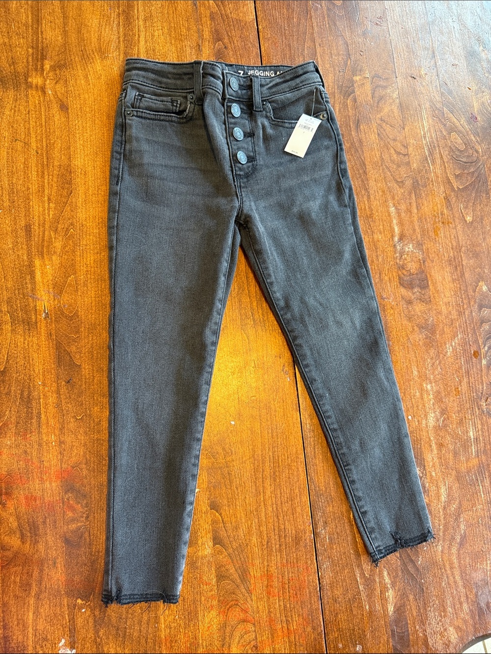 GAP Kids Black Button-Fly Skinny Jeans
